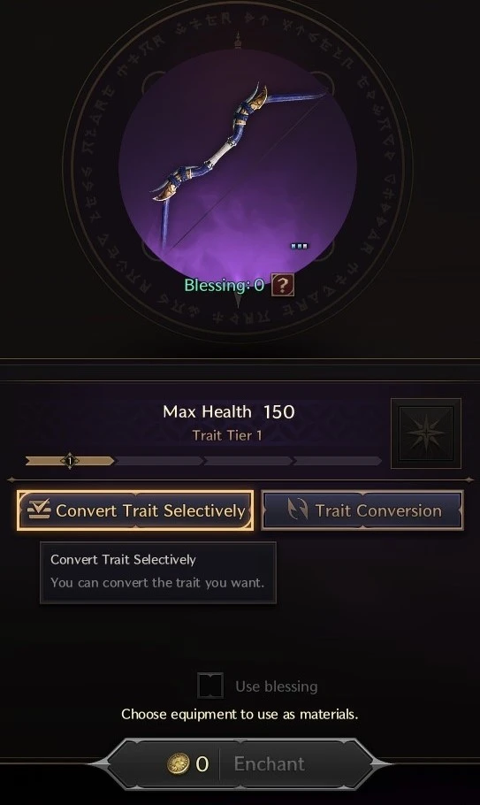 Convert Trait Selectively Button 3
