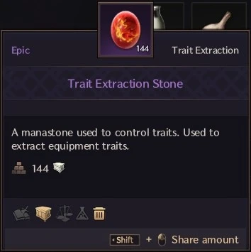 Trait Extraction Stone