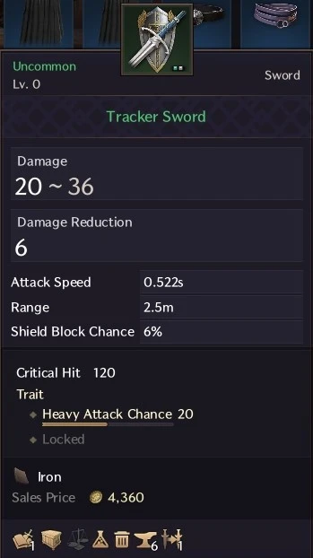 Trait Heavy Attack Chance T1 Common Green Grade Trait Heavy Attack Chance T1 Common Green Grade