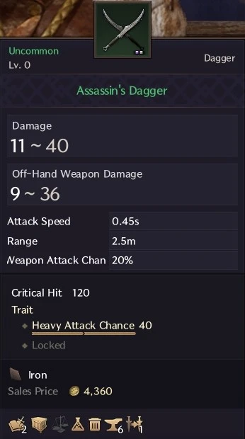 Trait Heavy Attack Chance T2 Common Green Grade Trait Heavy Attack Chance T2 Common Green Grade